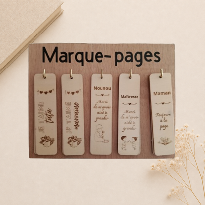 Panneau marque page