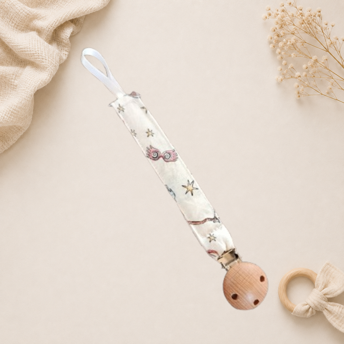 Attache-tétine bébé harry potter fait main Raph’&Rom
