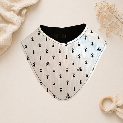 Bavoir bébé artisanal motif bretagne Raph’&Rom