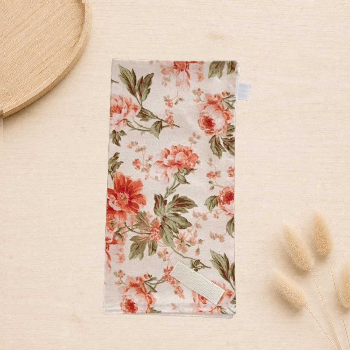 Emballage réutilisable pour sandwich pain de mie fait main en France fleur vintage