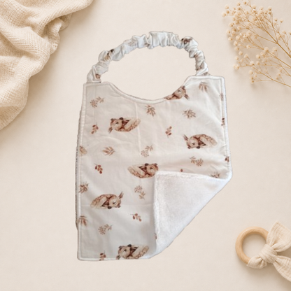 Bavoir maternelle élastique motif animaux Raph’&Rom
