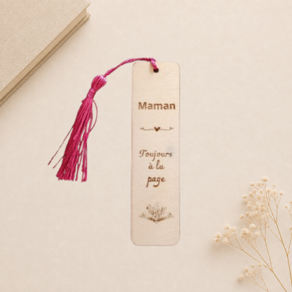 Marque page maman à la page